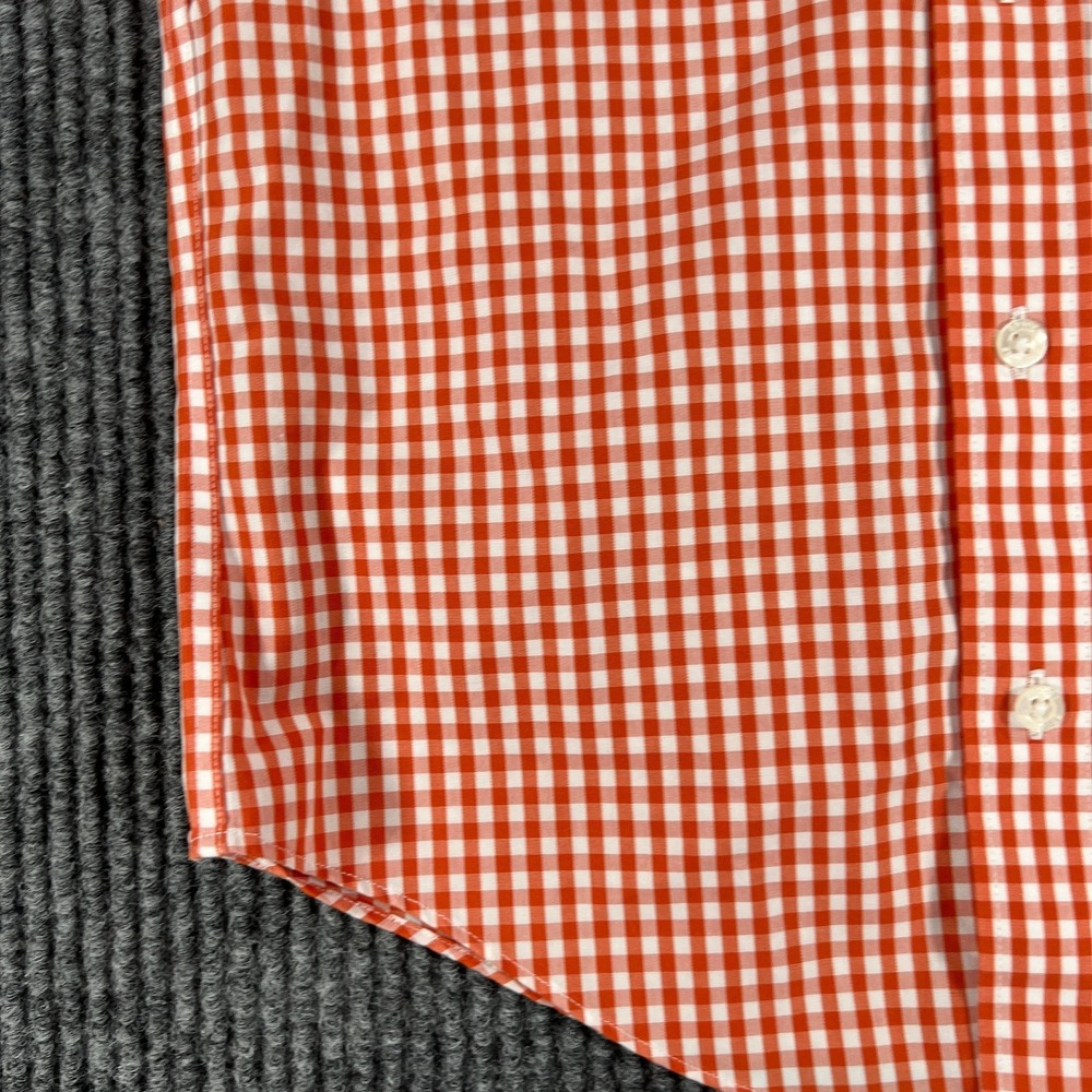 Brooks Brothers Shirt Boys XS Extra Small Orange Check Long Sleeve Button Down - Picture 6 of 13